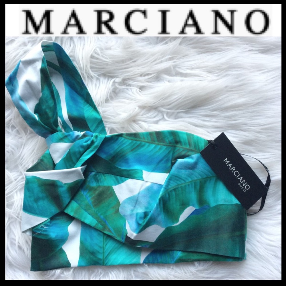 NWT Marciano Tahitian Palm Crop Top - Picture 9 of 11